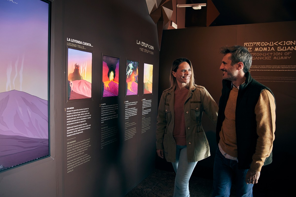 Ausstellung Teide Legend während der Teide Tour ohne Seilbahnticket