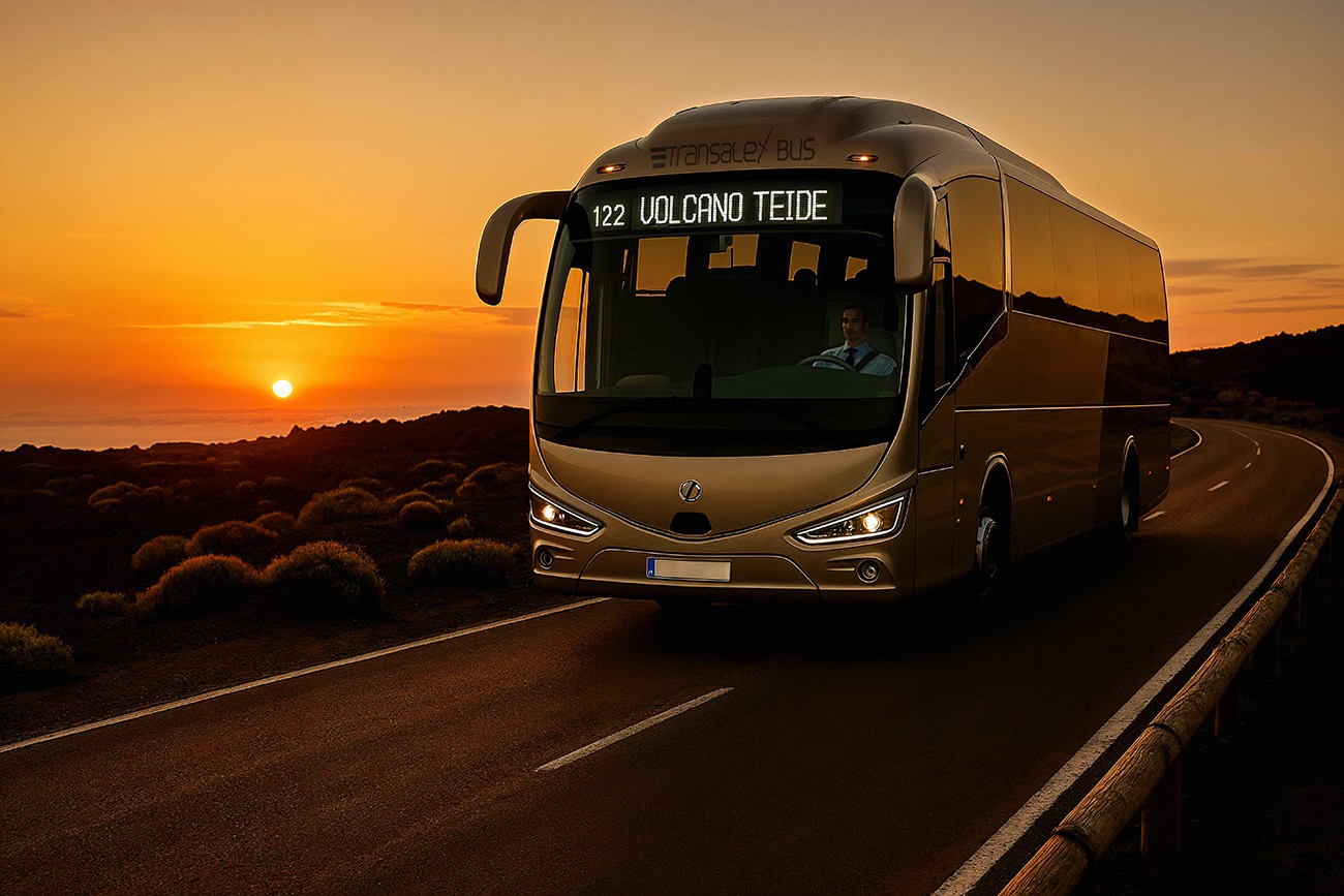 Zonsondergang op de Teide op de avondexcursie naar de Teide met een groep