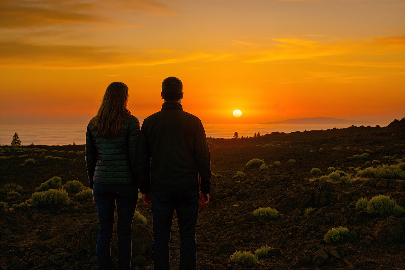 Mount Teide Night Tour with a guide using laser to see the stars
