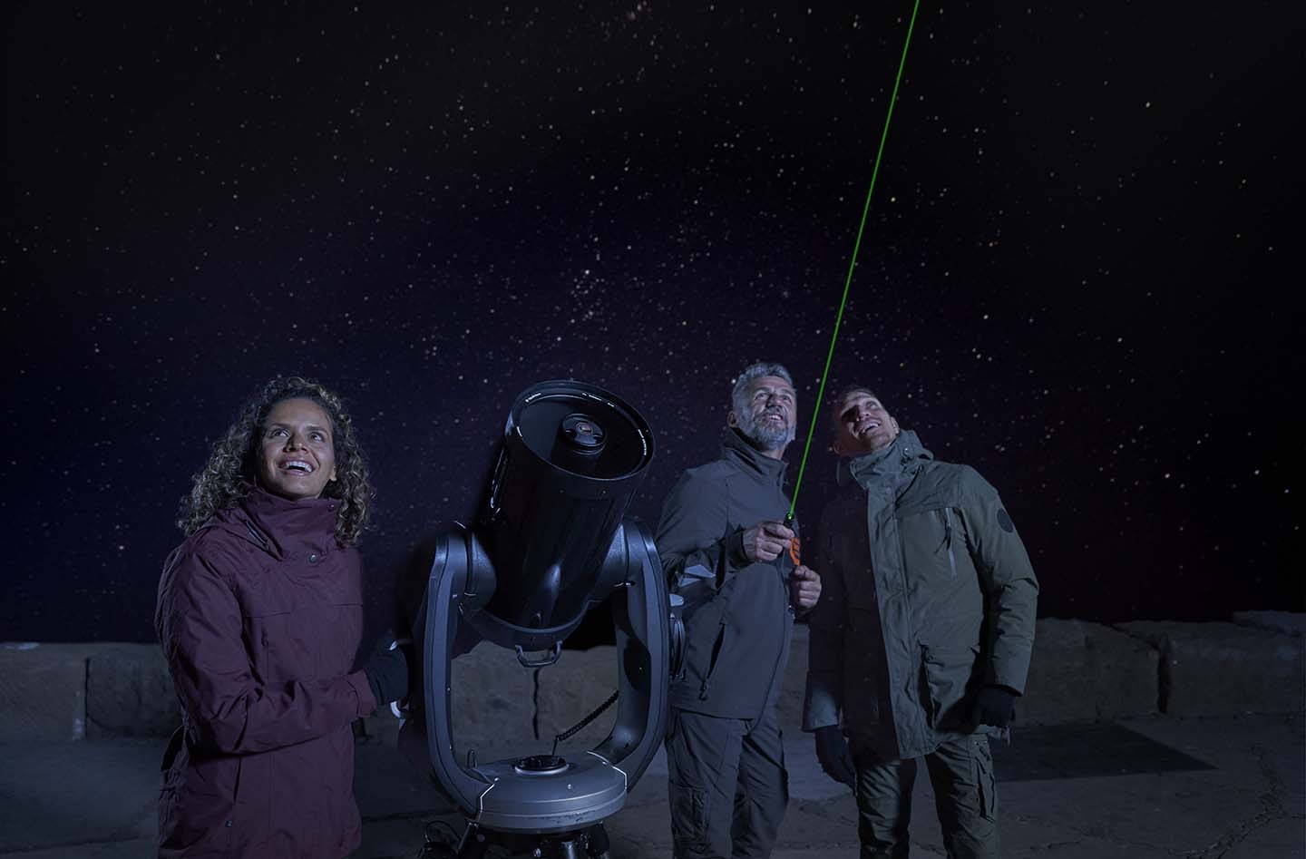 Stargazing with a Starlight guide during the Mount Teide night tour