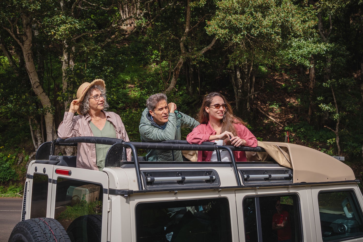 Tamarán jeepsafari op weg naar het astronomisch uitkijkpunt Degollada de las Yeguas. Tamarán jeepsafari op weg naar het astronomisch uitkijkpunt Degollada de las Yeguas.