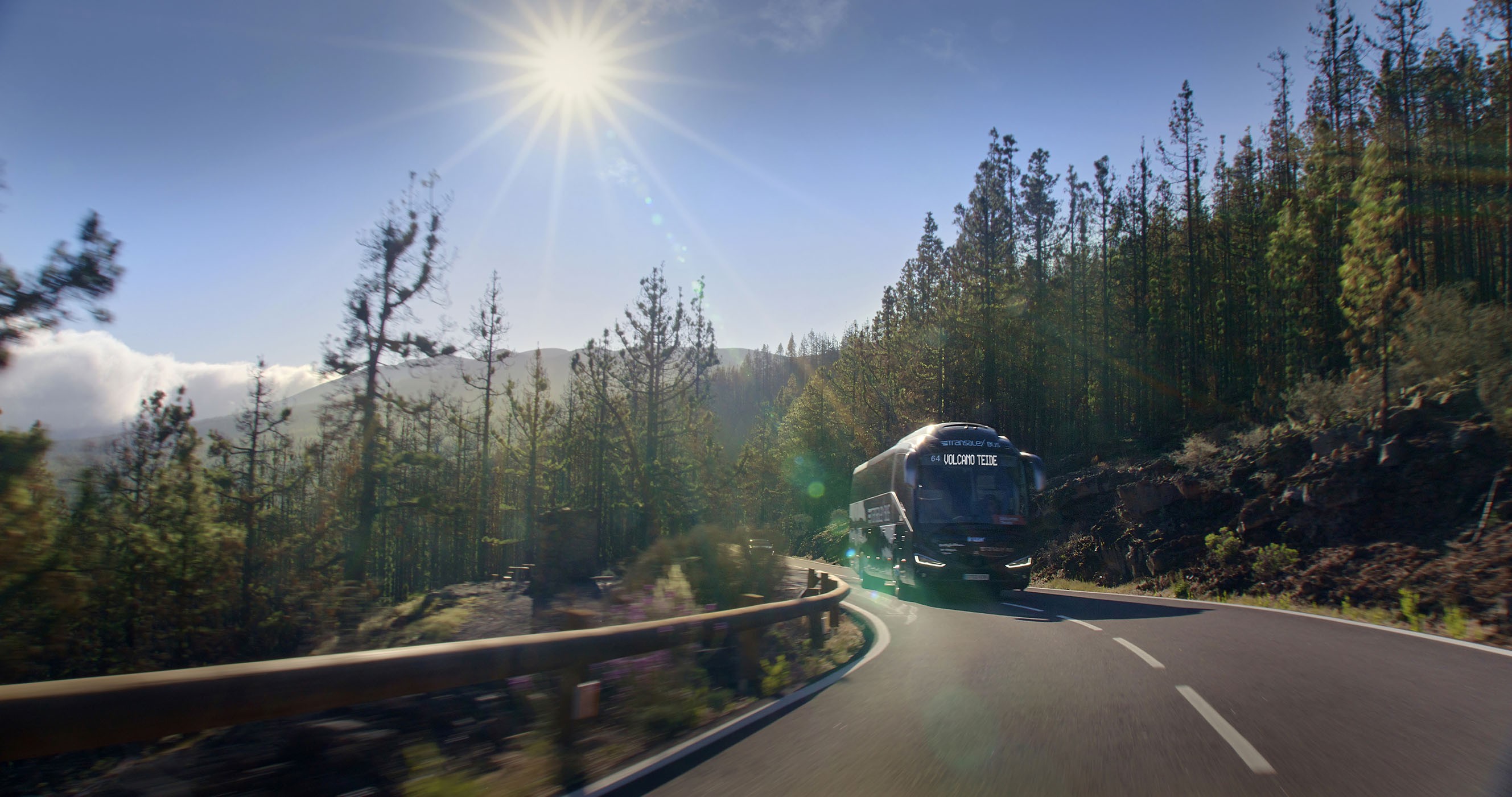 Bustransfer während des Ausflugs Teide Tour ohne Seilbahnticket