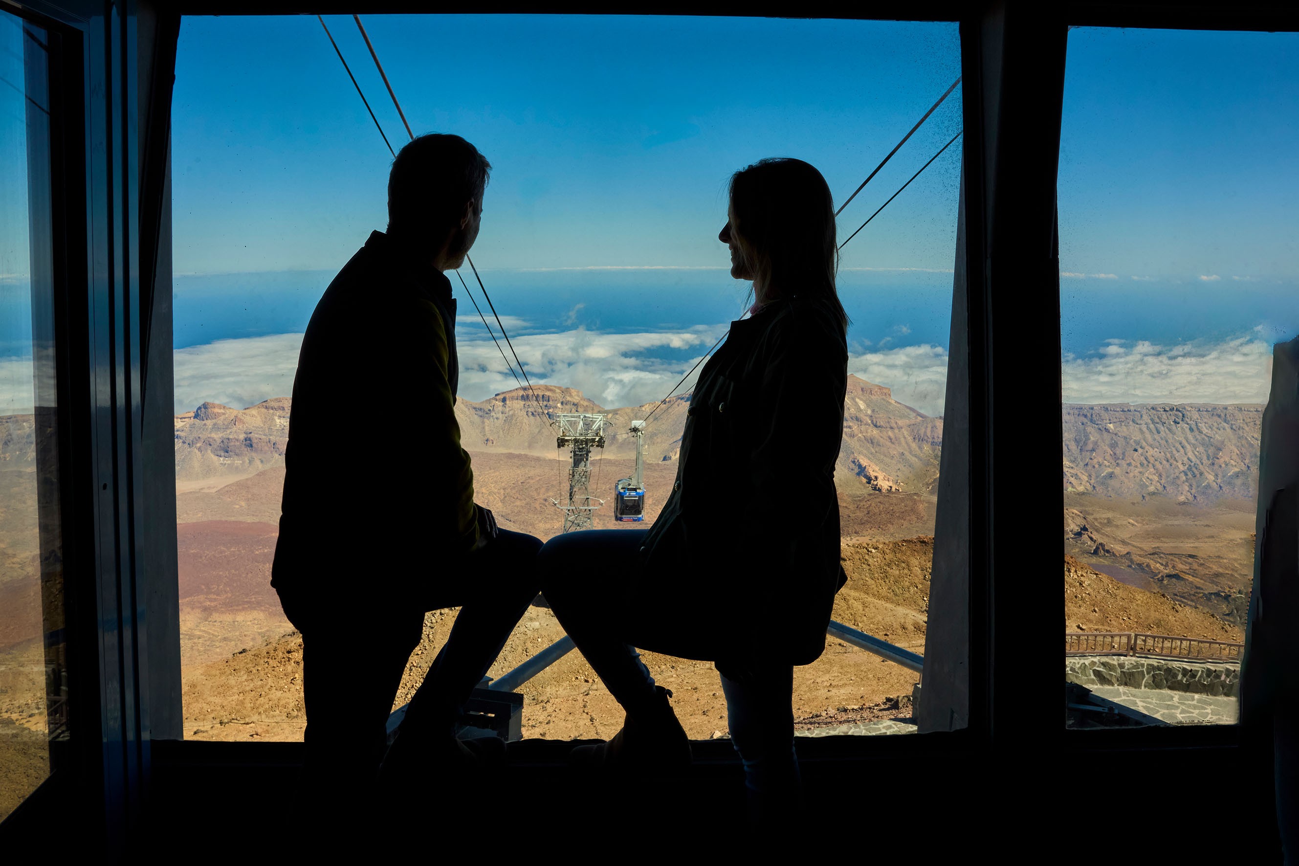 Teide Tour z kolejką linową widok ze szczytu