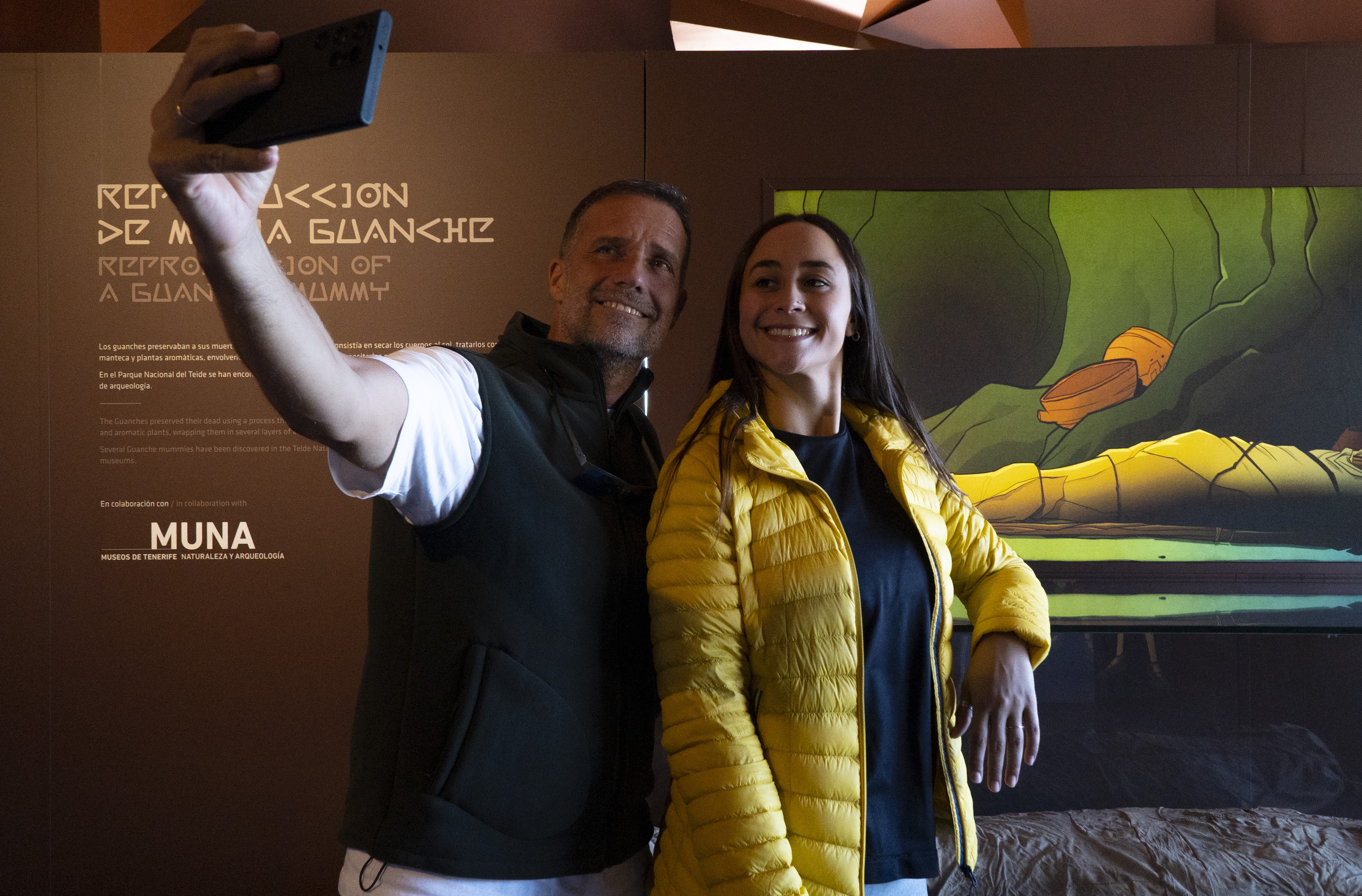 Mummia guanche nella mostra Teide Legend