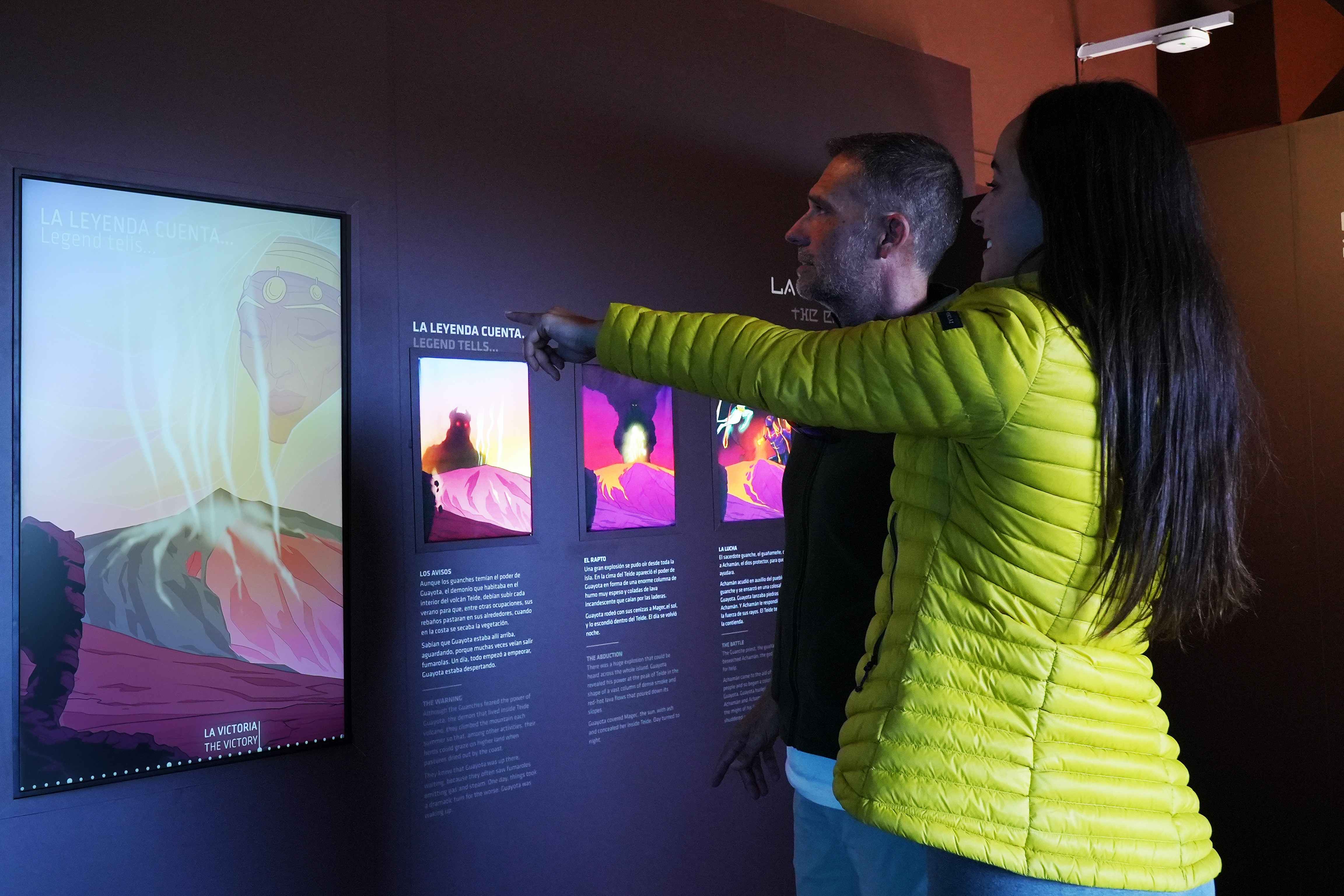 Mostra sulla leggenda di Guayota di Teide Legend