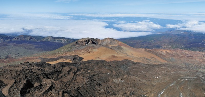 Spectacular views of the Teide National Park and Pico Viejo after taking the Cable car up and taking the trail