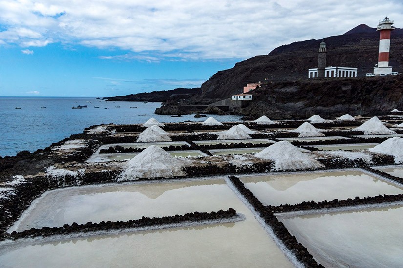 Immagine delle Saline a La Palma nell'escursione in Jeep in privato
