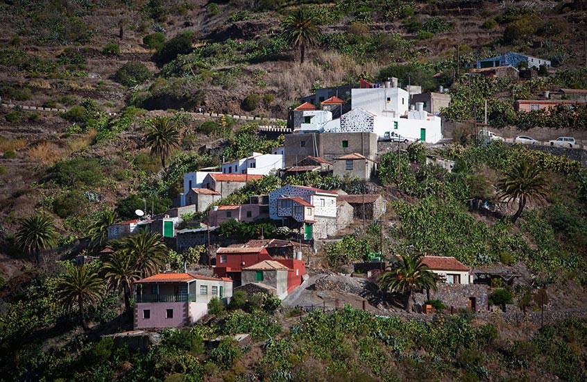 Vista del pequeño pueblo de Masca en Tenerife
