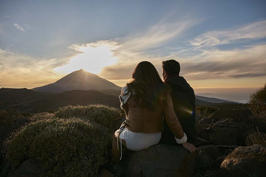 Sunset on Mount Teide during the Mount Teide night tour