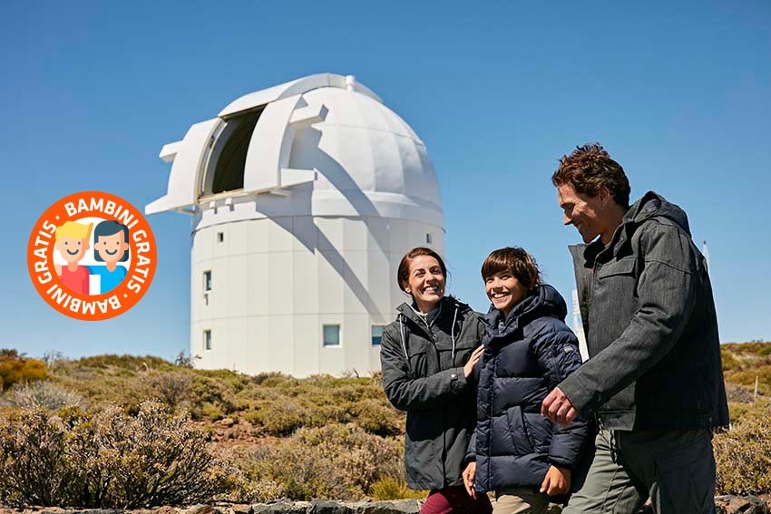 Osservatorio di Tenerife con bambini